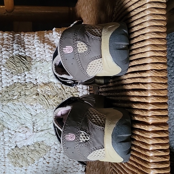 Teva sandals, brown, tan, gray, pink, size 3. - Picture 4 of 14